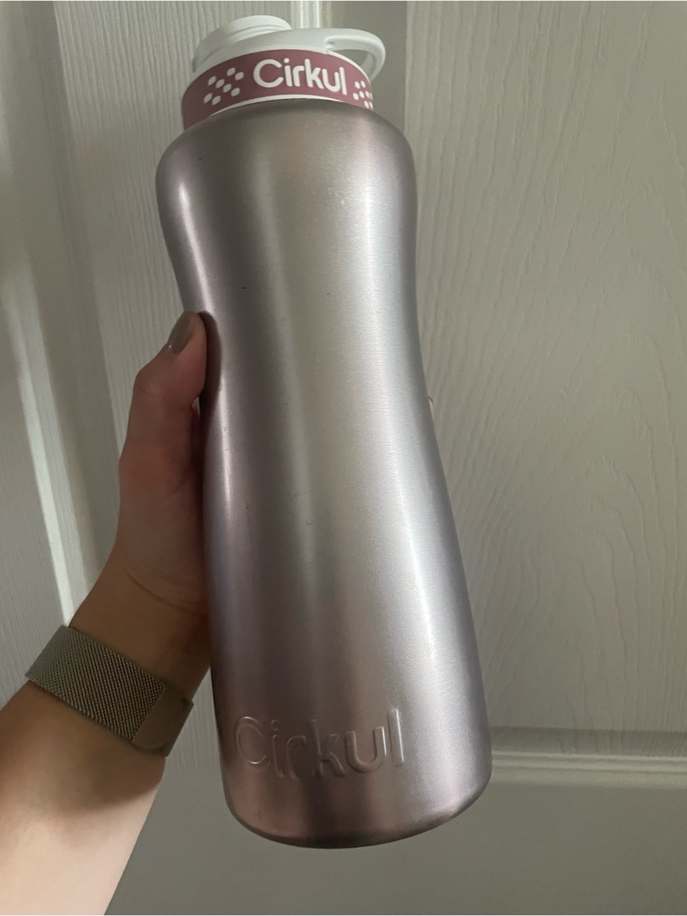 Cirkul Metallic Pink Insulated Water Bottle